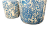 JoJo Living Vaas Botol Bensim Blauw - set van 2 JoJo Living Vaas Botol Bensim Blauw - set van 2