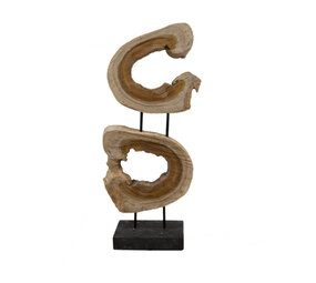 JoJo Living Teakhouten ornament Bola JoJo Living Teakhouten ornament Bola