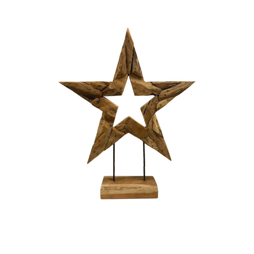 JoJo Living Teakhouten ster open -  diverse afmetingen