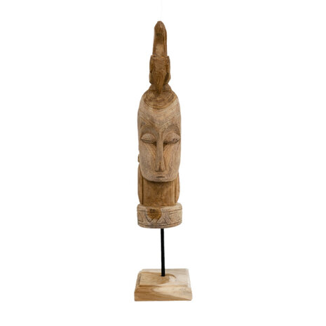 JoJo Living Teakhouten ornament Indiaan JoJo Living Teakhouten ornament Indiaan