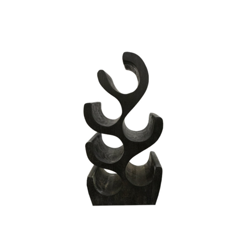 JoJo Living Suarhouten wijnrek zwart - diverse varianten JoJo Living Suarhouten wijnrek zwart - diverse varianten