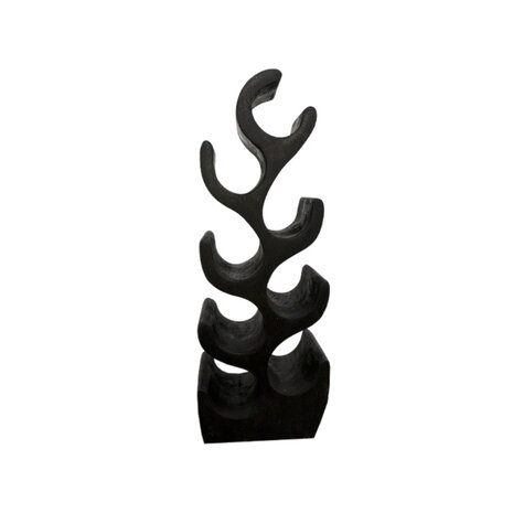 JoJo Living Suarhouten wijnrek zwart - diverse varianten JoJo Living Suarhouten wijnrek zwart - diverse varianten
