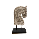 JoJo Living Suarhouten ornament Paardenhoofd JoJo Living Suarhouten ornament Paardenhoofd