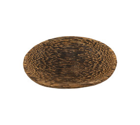 JoJo Living Teakhouten amberblok schaaltje Oval JoJo Living Teakhouten amberblok schaaltje Oval
