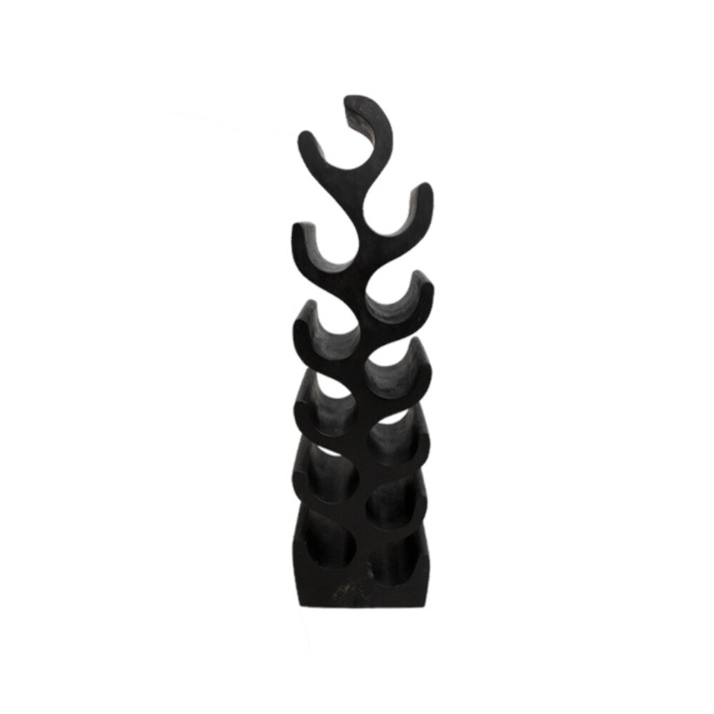 JoJo Living Suarhouten wijnrek zwart - diverse varianten JoJo Living Suarhouten wijnrek zwart - diverse varianten