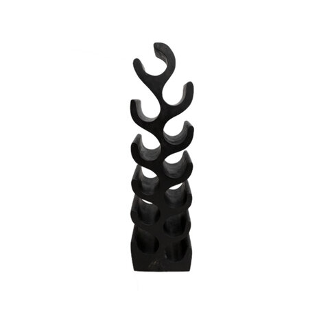 JoJo Living Suarhouten wijnrek zwart - diverse varianten JoJo Living Suarhouten wijnrek zwart - diverse varianten