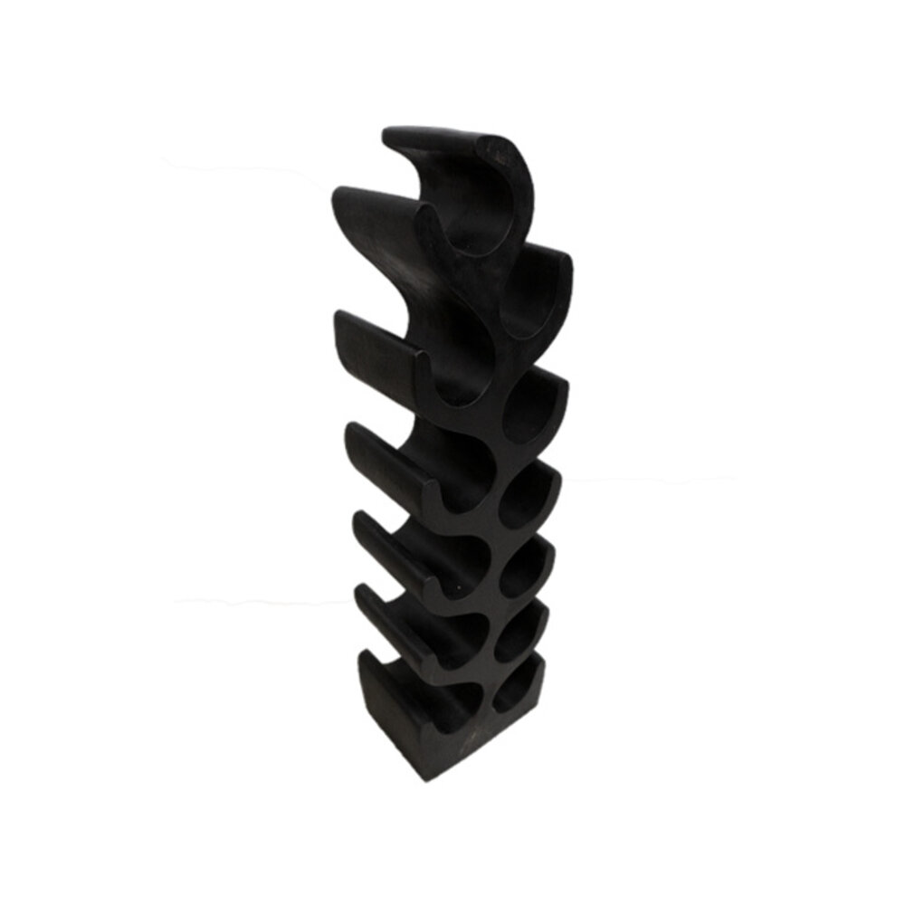 JoJo Living Suarhouten wijnrek zwart - diverse varianten JoJo Living Suarhouten wijnrek zwart - diverse varianten