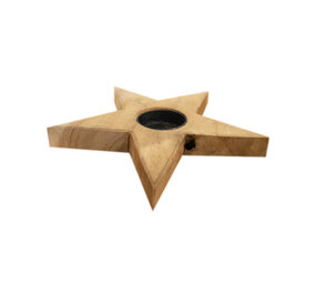 JoJo Living Teakhouten waxinelichthouder Lilin