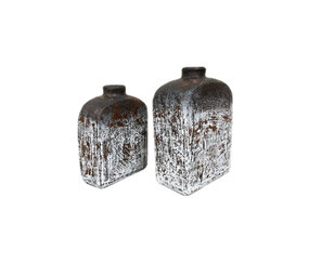 JoJo Living Vaas Pipih - set van 2 JoJo Living Vaas Pipih - set van 2