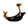 JoJo Living Houten fleshouder eend Zwart JoJo Living Houten fleshouder eend Zwart