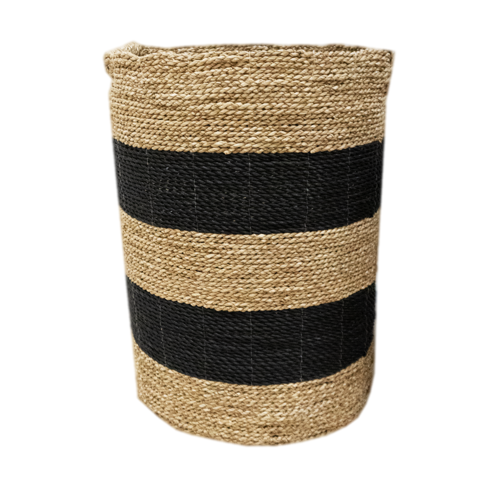 JoJo Living Mand Naturel Zwart - Set van 4 JoJo Living Mand Naturel Zwart - Set van 4