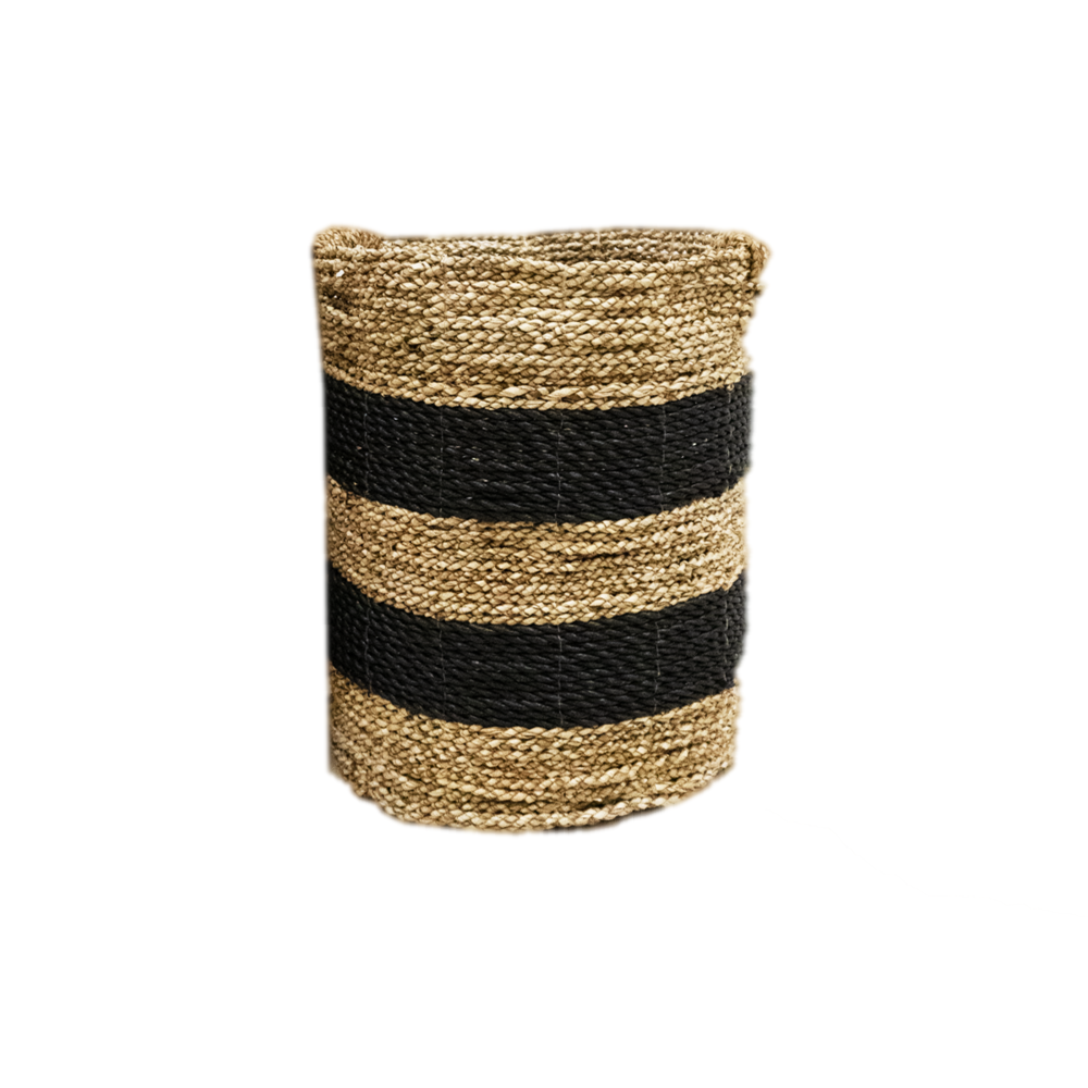 JoJo Living Mand Naturel Zwart - Set van 4 JoJo Living Mand Naturel Zwart - Set van 4