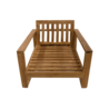 JoJo Living Java Loungestoel - met armleuning JoJo Living Java Loungestoel - met armleuning