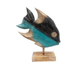 JoJo Living Houten Vis op voet | Model 1 JoJo Living Houten Vis op voet | Model 1