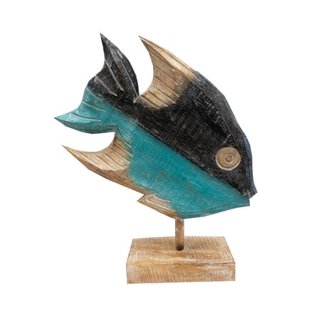 JoJo Living Houten Vis op voet | Model 1 JoJo Living Houten Vis op voet | Model 1