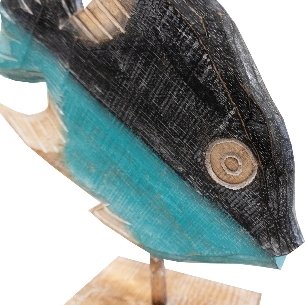 JoJo Living Houten Vis op voet | Model 1 JoJo Living Houten Vis op voet | Model 1