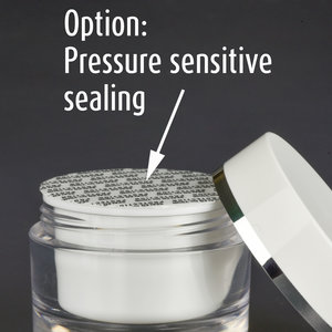 Option "Pressure sensitive" sealing voor deksel  Evyta 100 ml