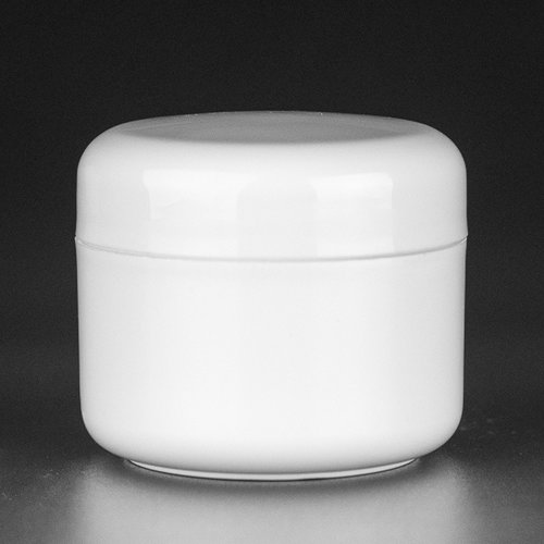 DuoLine - serie  DuoLine 50 ml - pot en double paroi | The Jarfactory - Blanc/Blanc