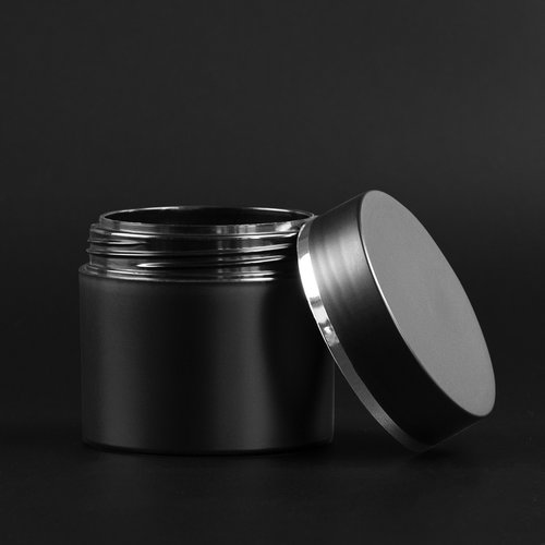 Evyta Serie Evyta 50 ml - Double wall cosmetic jar - manufacturer and wholesale - Black