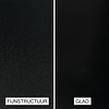 Trapleuning zwart - rechthoekig (40x20 mm) - met leuninghouders type 7 - op maat - zwarte poedercoating - RAL 9005