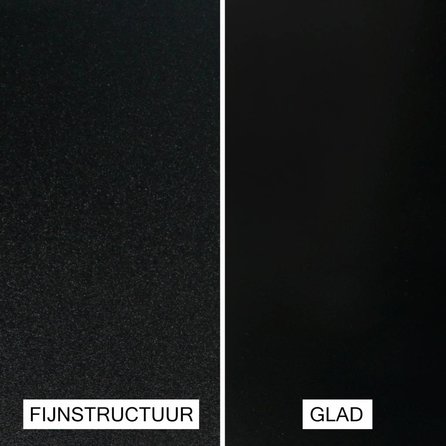 Trapleuning zwart - rechthoekig (50x10 mm) - op maat - zwarte poedercoating - RAL 9005