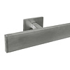 RVS trapleuning - rechthoekig (40x10 mm) - met leuninghouders type 16 - op maat - geborsteld RVS 304