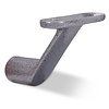 Trapleuning hamerslag gecoat vierkant 40*40 incl. dragers TYPE 7 - voorzien van een grijze hamerslag look poedercoating