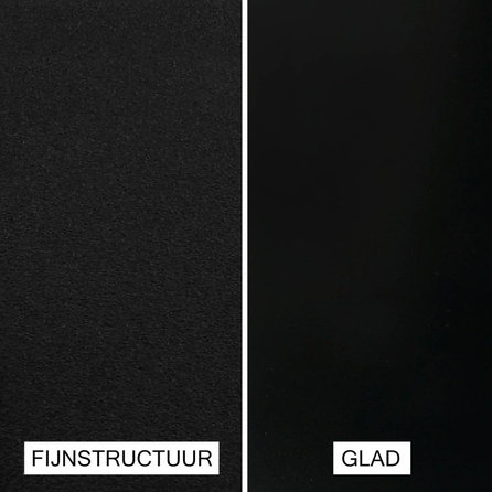 Leuninghouder zwart - type 10 - recht - voor een rechthoekige / vierkante trapleuning - zwarte poedercoating - RAL 9005