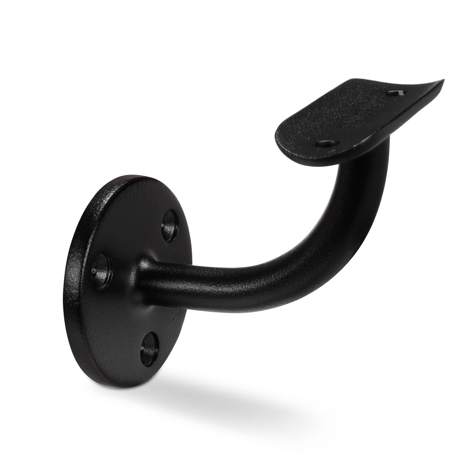 Leuninghouders voor wandhangers, accessoires, trapleuning, houten leuning, indoor leuning, buitenleuningen, zwart, 2 stuks
