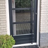 Trapleuning zwart - rond smal - met leuninghouders type 14 - op maat - voor buiten - zwarte poedercoating - RAL 9005