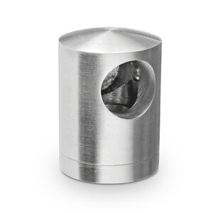 RVS dwarsstafhouder - start / eindstuk links - 12 mm - recht RVS dwarsstafhouder - start / eindstuk links - 12 mm - recht