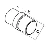 RVS koppelstuk - Type 1 - rond (48,3 mm)