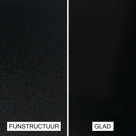 Trapleuning zwart - rechthoekig (50x20 mm) - op maat - zwarte poedercoating - RAL 9005