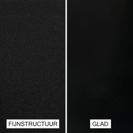 Trapleuning zwart - rechthoekig (50x20 mm) - met leuninghouders type 11 - op maat - zwarte poedercoating - RAL 9005