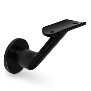 Leuninghouder zwart - type 7 luxe - rond