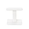 Trapleuning wit - rechthoekig (50x10 mm) - met leuninghouders type 16 - op maat - witte poedercoating - RAL 9016, 9010 of 9001