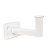 Trapleuning wit - rechthoekig (50x10 mm) - met leuninghouders type 10 - op maat - witte poedercoating - RAL 9016, 9010 of 9001