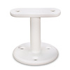 Trapleuning wit - rechthoekig (50x20 mm) - met leuninghouders type 4 - op maat - witte poedercoating - RAL 9016, 9010 of 9001