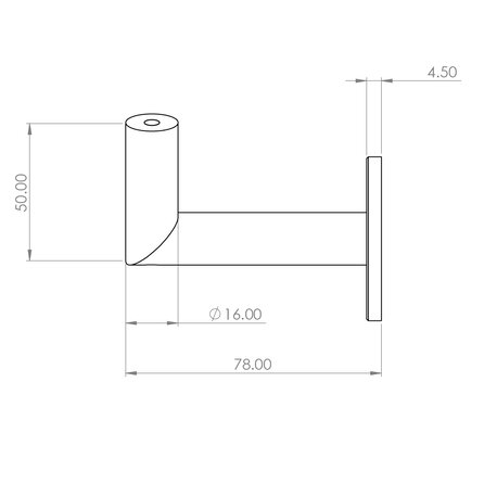 Trapleuning antraciet - rechthoekig (40x10 mm) - met leuninghouders type 3 luxe - op maat - donkergrijze poedercoating - RAL 7016 of 7021