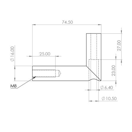 Trapleuning antraciet - rechthoekig (40x10 mm) - met leuninghouders type 3 luxe - op maat - donkergrijze poedercoating - RAL 7016 of 7021