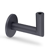Trapleuning antraciet - rechthoekig (40x10 mm) - met leuninghouders type 3 luxe - op maat - donkergrijze poedercoating - RAL 7016 of 7021