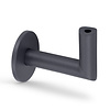 Trapleuning antraciet - rond - met leuninghouders type 3 luxe - op maat - donkergrijze poedercoating - RAL 7016 of 7021