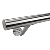 RVS trapleuning - rond - met leuninghouders type 7 luxe - op maat - geborsteld RVS 304