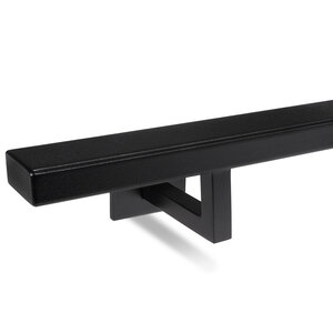 zwarte leuning - vierkant Trapleuning zwart - 40x20 mm - type 11 zwarte leuning - vierkant Trapleuning zwart - 40x20 mm - type 11