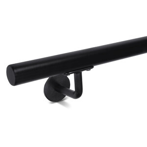 zwarte leuning - rond Trapleuning zwart - rond smal - type 3 zwarte leuning - rond Trapleuning zwart - rond smal - type 3