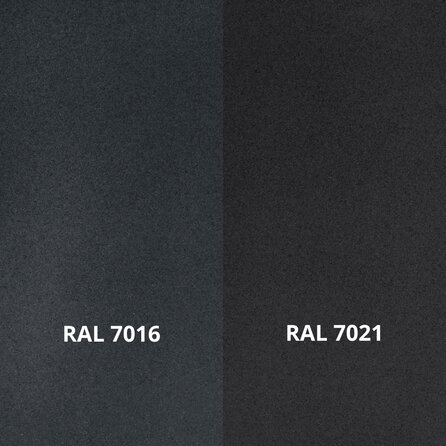 Trapleuning antraciet - rond smal - op maat - donkergrijze poedercoating - RAL 7016 of 7021
