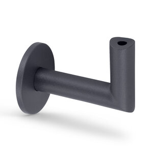 Leuninghouder antraciet - type 3 luxe - rond