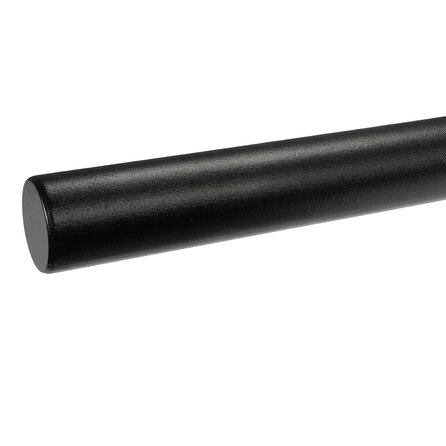 Trapleuning zwart - rond - op maat - zwarte poedercoating - RAL 9005 Trapleuning zwart - rond - op maat - zwarte poedercoating - RAL 9005