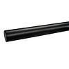 Trapleuning zwart - rond smal - op maat - voor buiten - zwarte poedercoating - RAL 9005