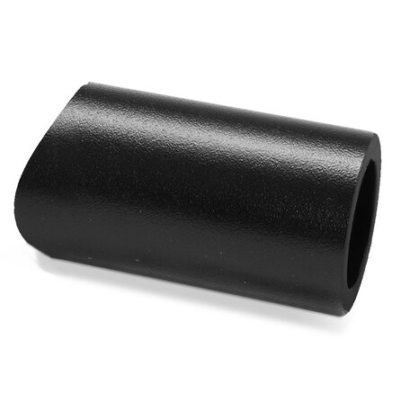 Trapleuning zwart - rond smal - met leuninghouders type 14 - op maat - voor buiten - zwarte poedercoating - RAL 9005